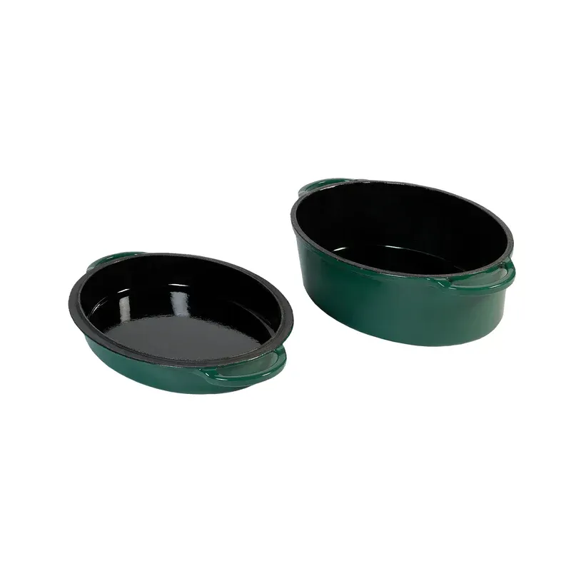 Grüner Gusseisentopf Large, XLarge, 2XL - 5,2 Liter, oval Ø 35cm Grüner Gusseisentopf Large, XLarge, 2XL - 5,2 Liter, oval Ø 35cm