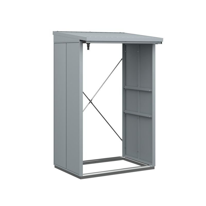 Berry-Kaminholzregal Modern, Typ 1, mit Streben