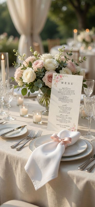 Wedding Menu Cards