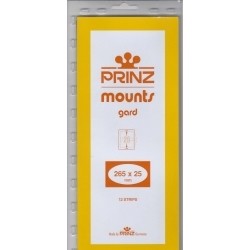 Prinz/Scott Stamp Mount Strips: 265mm x 25mm