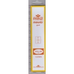 Prinz/Scott Stamp Mount Strips: 215mm x 36mm