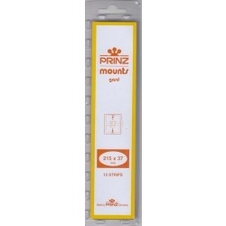 Prinz/Scott Stamp Mount Strips: 215mm x 37mm Prinz/Scott Stamp Mount Strips: 215mm x 37mm