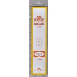 Prinz/Scott Stamp Mount Strips: 215mm x 41mm