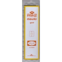 Prinz/Scott Stamp Mount Strips: 215mm x 43mm