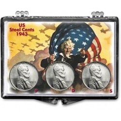 Steel Cent Set -- Uncle Sam - Snaplock