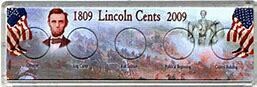 5 Coin Lincoln Cent Holder  - Snap-Tite Holder