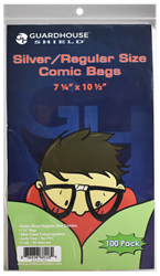 Guardhouse Bag for Silver Comic Books (Standard Size) - 7 1/8 x 10 1/2