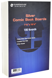 Guardhouse Silver Wide Comic Book Boards (7 1/8 x 10 1/2) - 100 Pack