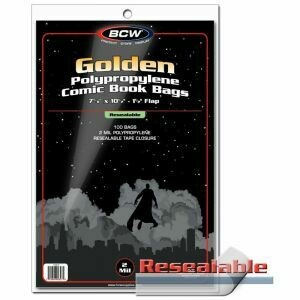 BCW Resealable Comic Bags - Golden