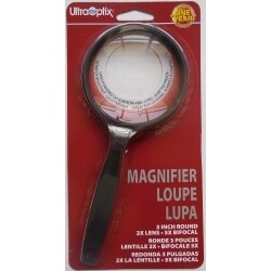 UltraOptix Round Magnifer, - 2 x with 5 x bifocal