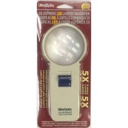 UltraOptix Aspheric LED Lighted Magnifier 5 x