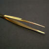 Showgard Stamp Tongs, Point Tip - Gold Plated