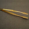 Showgard Stamp Tongs Spade Tip - Gold Plated Showgard Stamp Tongs Spade Tip - Gold Plated