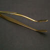 Showgard Stamp Tongs Professional Angled Tip - Gold Plated Showgard Stamp Tongs Professional Angled Tip - Gold Plated