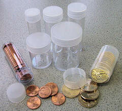 Round Coin Tubes Singles