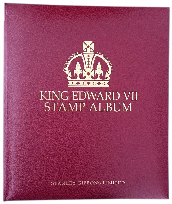 Stanley Gibbons King Edward VII Great Britain Stamp Album Set 1901-1910