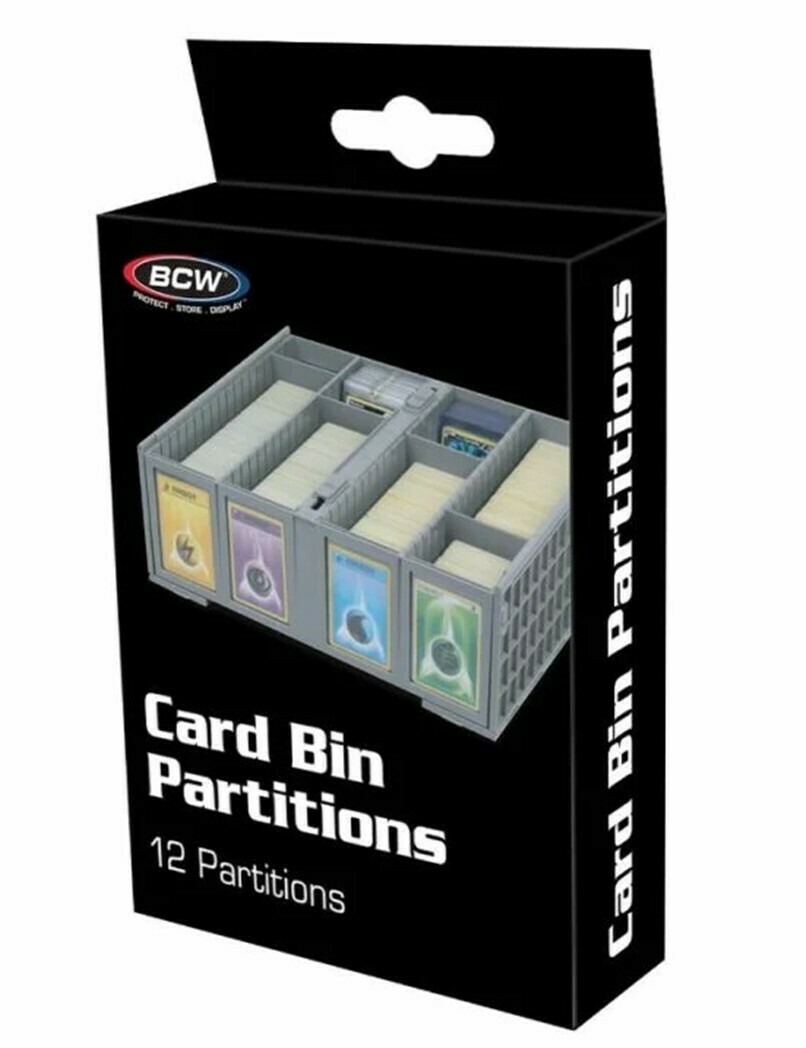 Collectible Card Bin Partitions - Gray