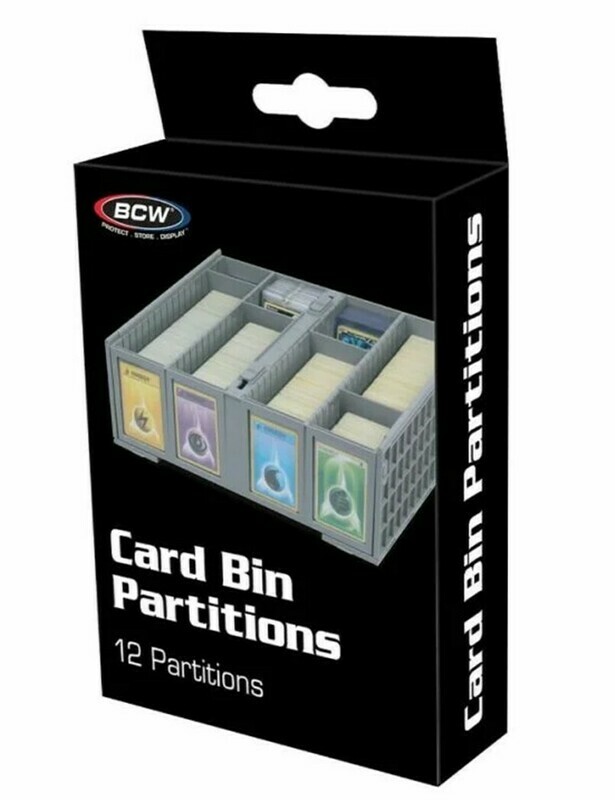 Collectible Card Bin Partitions - Gray