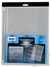 Guardhouse Shield 1 Pocket Polypropylene Pages - 10 pack