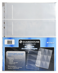 Guardhouse Shield 4 Pocket Polypropylene Pages - 10 pack