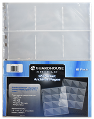 Guardhouse Shield 12 Pocket Polypropylene Pages - 10 pack