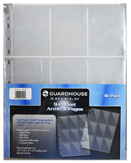 Guardhouse Shield 9 Pocket Archival - pack of 10 pages
