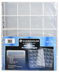 Guardhouse Shield Thumb Cut 20 Pocket Polypropylene Pages - 10 pack