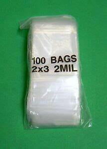 Zip Lock Bag - 2x3 2 Mil - Clear