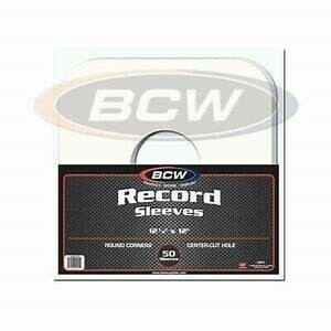 Paper Record Sleeves 33 RPM - Round Corners - With Hole