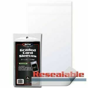 BCW Resealable Bags for Graded Cards/GSAs -- 3 3/4 x 5 1/2