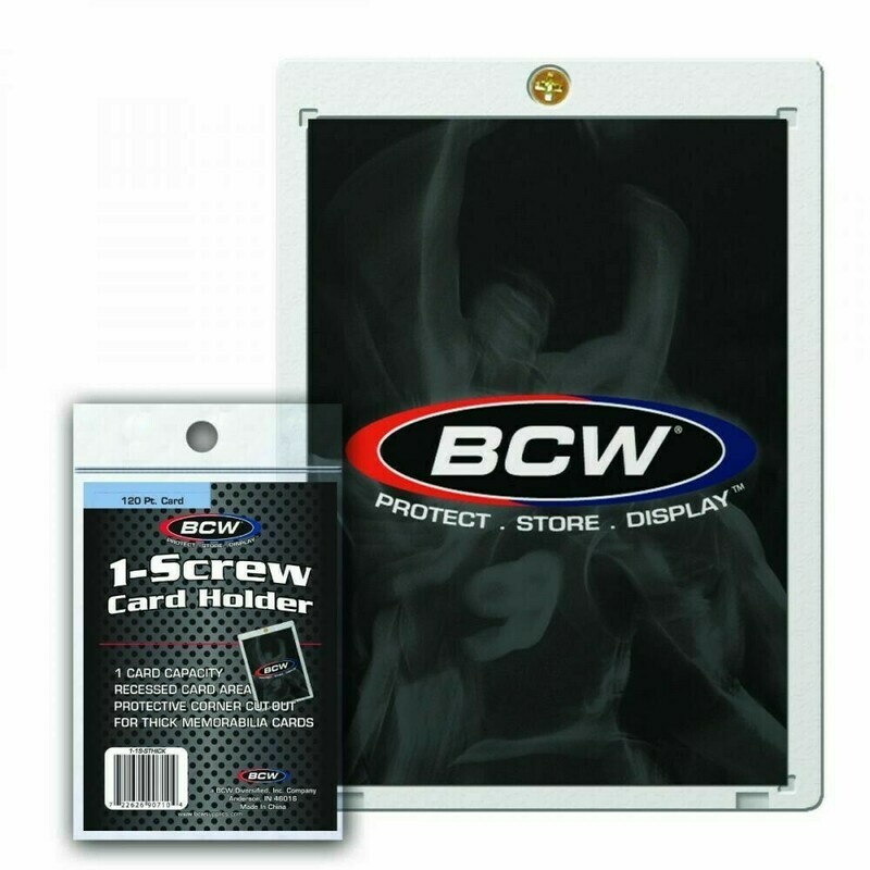 BCW 1-Screw Super Thick Card Holder- 120 Point BCW 1-Screw Super Thick Card Holder- 120 Point