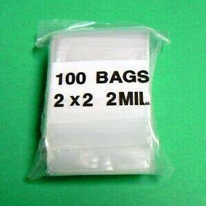 Zip Lock Bag - 2x2 2 Mil - Write On
