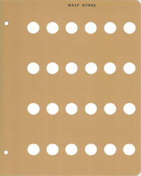 Dansco Extra Page - Half Dimes Dansco Extra Page - Half Dimes