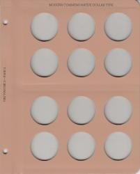 Dansco Extra Page -  Modern Commemorative Dollars Type