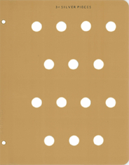 Dansco Extra Page - 3c Silver  Piece