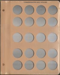 Dansco Extra Page -  Commemorative Half Dollars