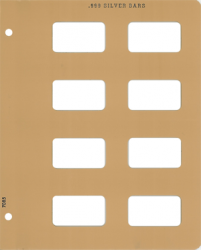 Dansco Extra Page - Silver Bars Horizonal