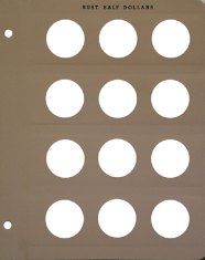 Dansco Extra Page -  Early Half Dollars