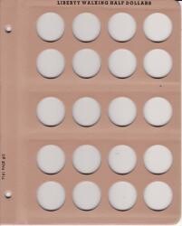 Dansco Extra Page - Liberty Walking Half Dollars Dansco Extra Page - Liberty Walking Half Dollars