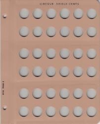 Dansco Extra Page -  Lincoln Shield Cents