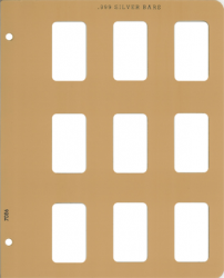 Dansco Extra Page - Silver Bars Vertical