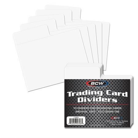 BCW Trading Card Dividers -Harizonal BCW Trading Card Dividers -Harizonal