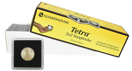 Guardhouse Tetra 2x2 Snaplocks -- 1/4 Ounce Gold Eagle