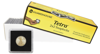 Guardhouse Tetra 2x2 Snaplocks -- 1/4 Ounce Gold Eagle