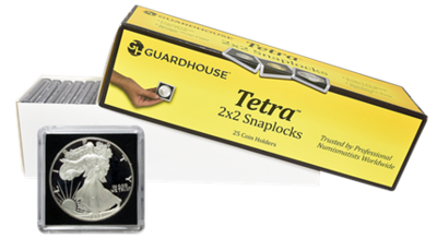 Guardhouse Tetra 2x2 Snaplocks -- Silver Eagles