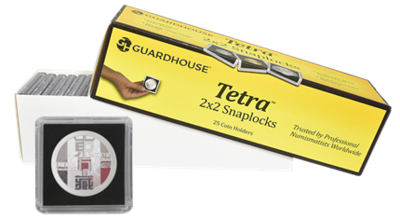 Guardhouse Tetra 2x2 Snaplocks -- Silver Rounds