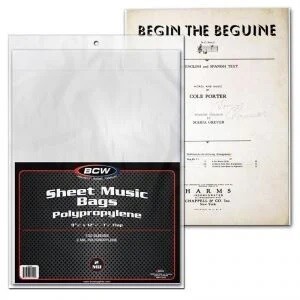 BCW Sheet Music Bags BCW Sheet Music Bags