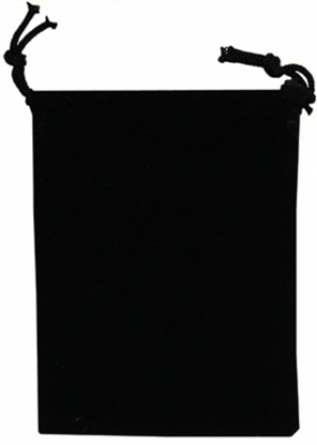 Velour Drawstring Pouch - 2.75x3.25 Black - Pack of 25