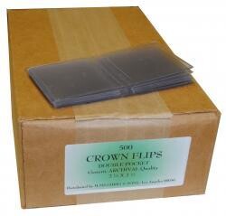 Meghrig Archival Vinyl 2.5x2.5 Crown Flips -- Box of 500 Meghrig Archival Vinyl 2.5x2.5 Crown Flips -- Box of 500