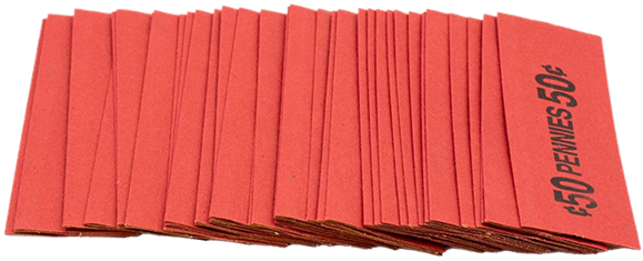 Flat Coin Wrappers - Cent